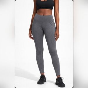 Women's High-Waist Gray Active Leggings